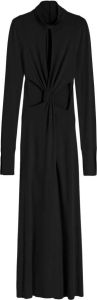 Victoria Beckham Maxi-jurk met gedraaide voorkant Zwart