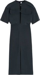 Victoria Beckham Midi-jurk met detail Grijs