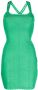 Victoria Beckham Mini-jurk met gekruiste bandjes Groen - Thumbnail 1