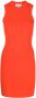 Victoria Beckham Ribgebreide mini-jurk Oranje - Thumbnail 1