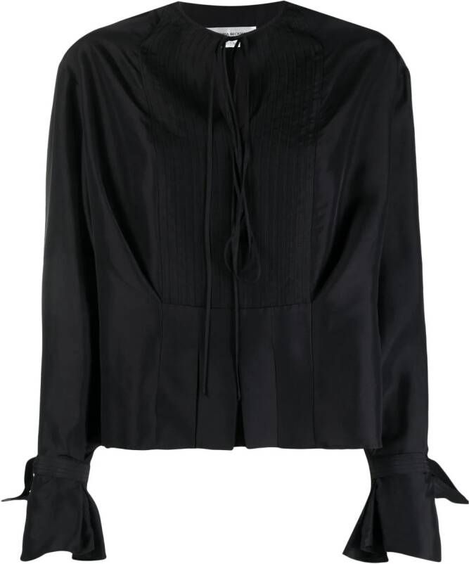 Victoria Beckham Zijden blouse Zwart