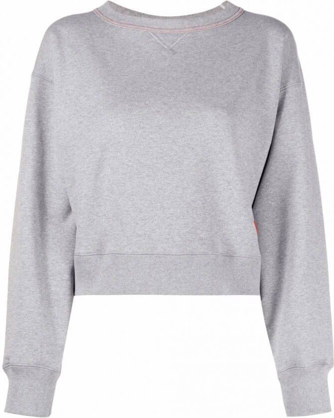 Victoria Beckham Sweater met geborduurd logo Grijs