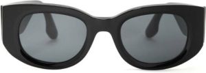 Victoria Beckham tinted-lenses oval-frame sunglasses Zwart