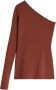 Victoria Beckham Geribbelde top Bruin - Thumbnail 1