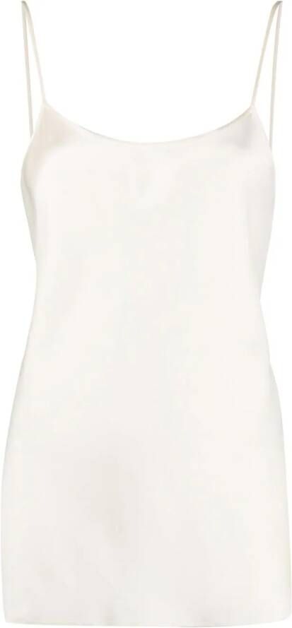Victoria Beckham Top met V-rug Beige