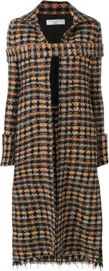 Victoria Beckham Tweed jas Zwart