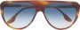 Victoria Beckham Eyewear VB600S zonnebril met piloten montuur Bruin - Thumbnail 1