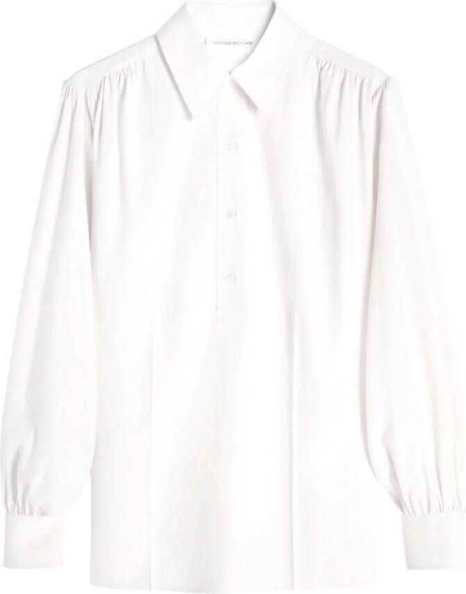Victoria Beckham Zijden blouse Wit