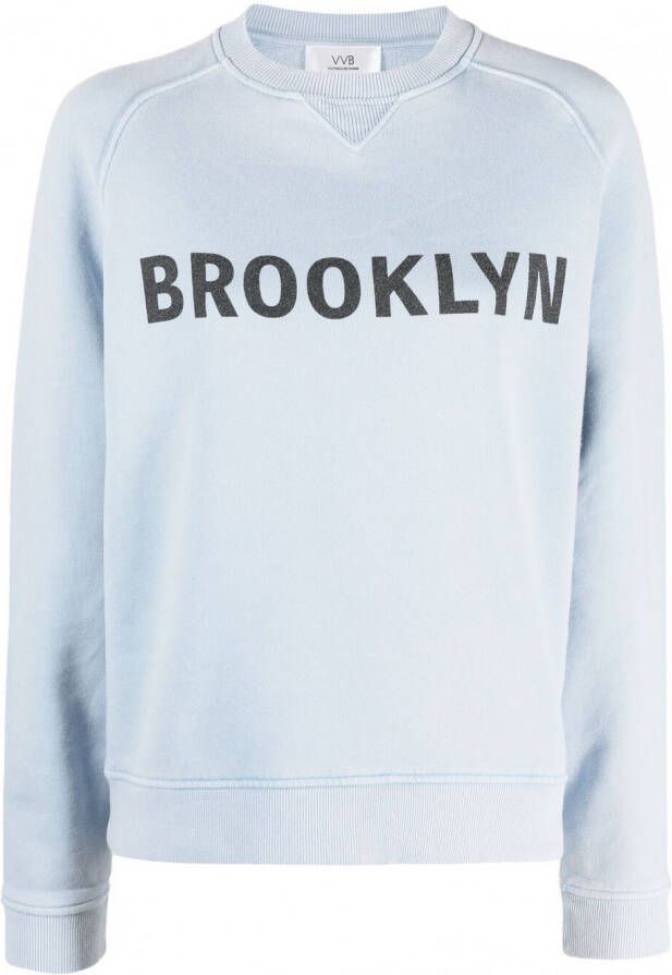 Victoria Beckham Sweater met tekst Blauw