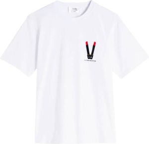 Victoria Beckham T-shirt met print Wit