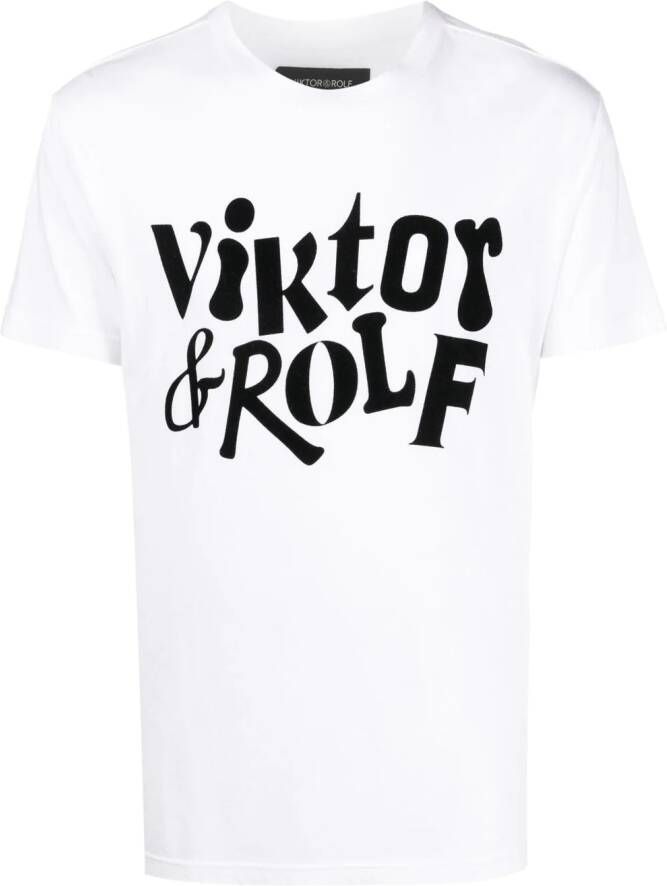Viktor & Rolf T-shirt met logoprint Wit