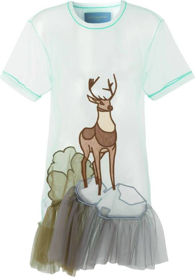 Viktor & Rolf Tule top Groen