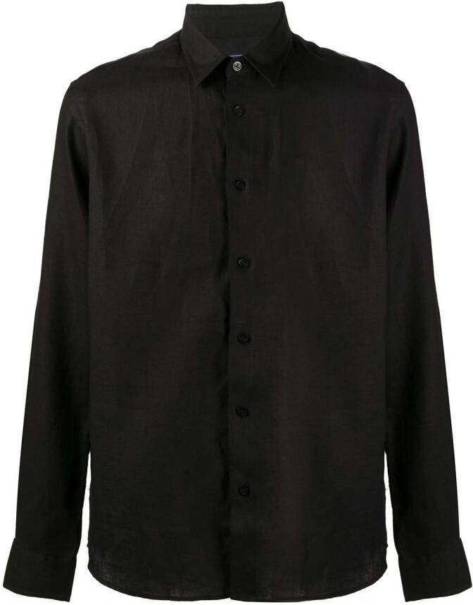 Vilebrequin Linnen overhemd Zwart