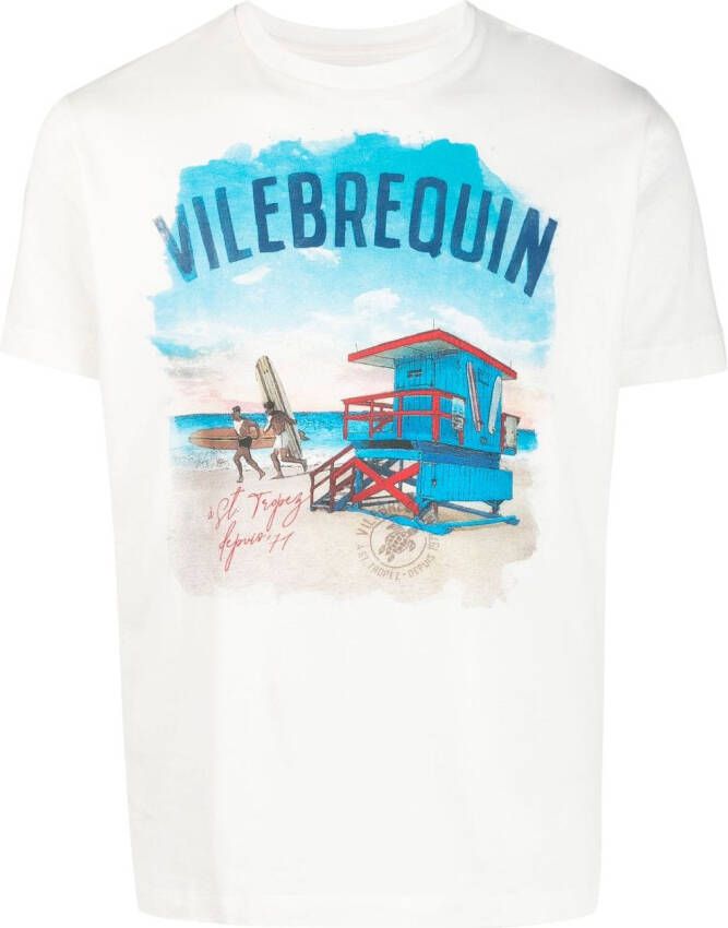 Vilebrequin T-shirt met print Wit