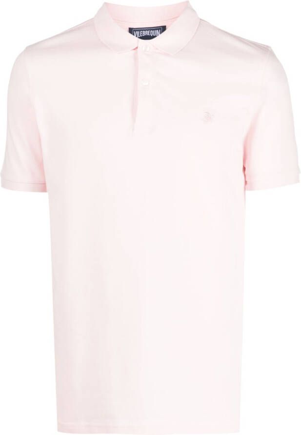 Vilebrequin Poloshirt met geborduurd logo Roze