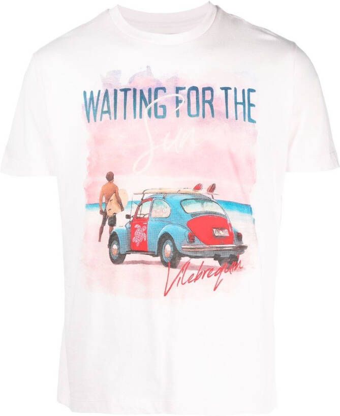 Vilebrequin T-shirt met print Roze