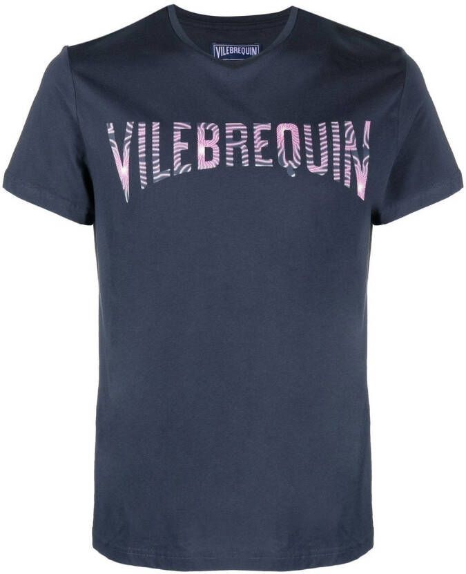 Vilebrequin T-shirt met logoprint Blauw
