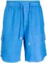 Vilebrequin Zwembroek met logopatch Blauw - Thumbnail 1