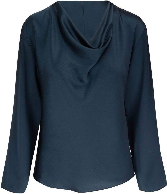 Vince Zijden blouse Blauw