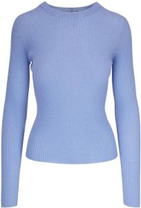 Vince crew neck knitted top Blauw