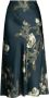 Vince Midi-rok met bloemenprint Groen - Thumbnail 1