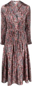 Vince floral-printed pleated maxi dress Roze
