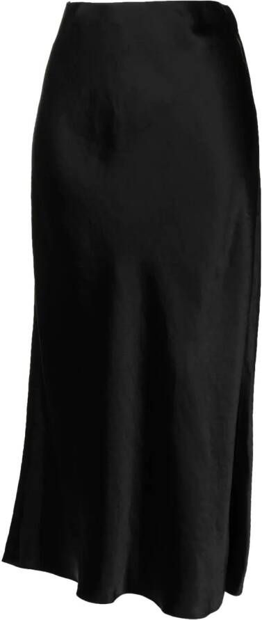 Vince High waist midi-rok Zwart