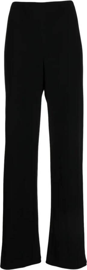 Vince High waist broek met wijde pijpen Zwart