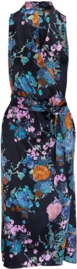 Vince Maxi-jurk met bloemenprint Blauw