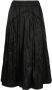 Vince Midi-rok met elastische taille Zwart - Thumbnail 1