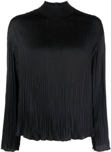Vince Geplooide blouse Zwart