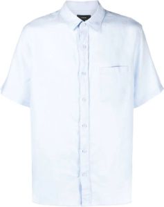 Vince Overhemd met opgestikte zak Blauw