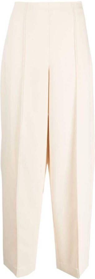 Vince Pantalon met wijde pijpen Wit
