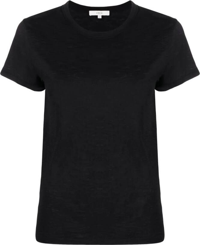 Vince T-shirt met ronde hals Zwart