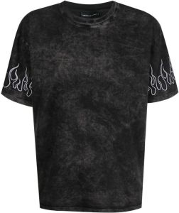 Vision Of Super T-shirt met vlammenprint Grijs