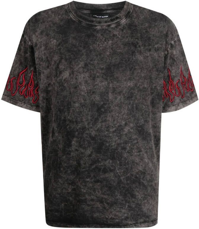 Vision Of Super T-shirt met vlammenprint GREY