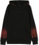 Vision Of Super Kids Hoodie met vlam print Zwart - Thumbnail 1