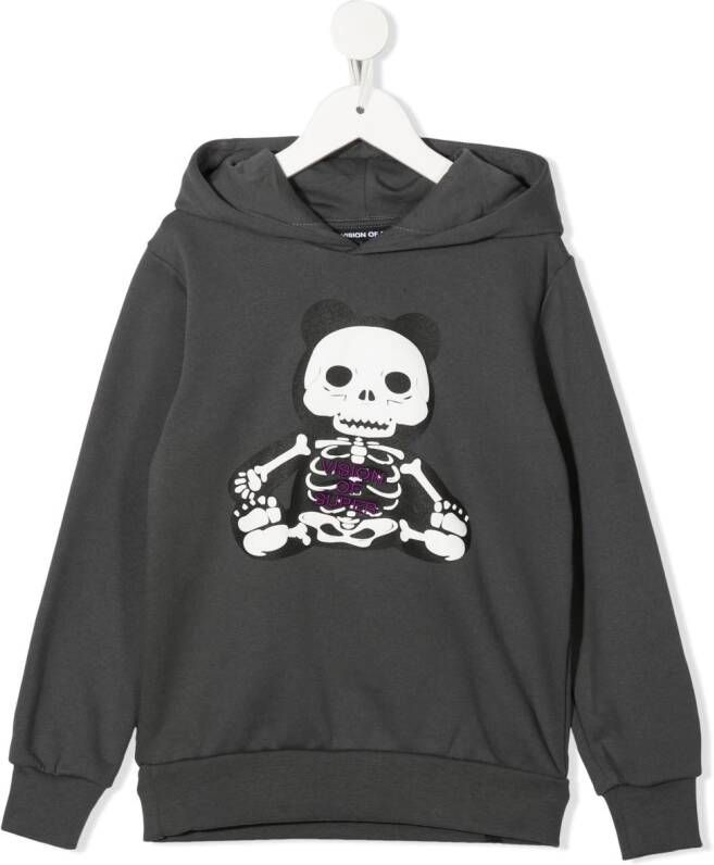 Vision Of Super Kids Hoodie met print Grijs