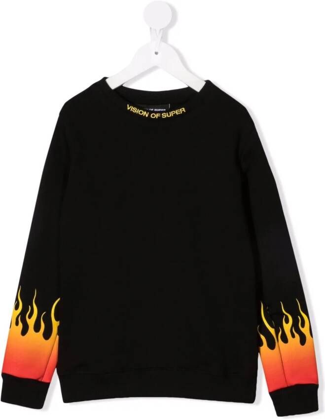 Vision Of Super Kids Sweater met logo Zwart