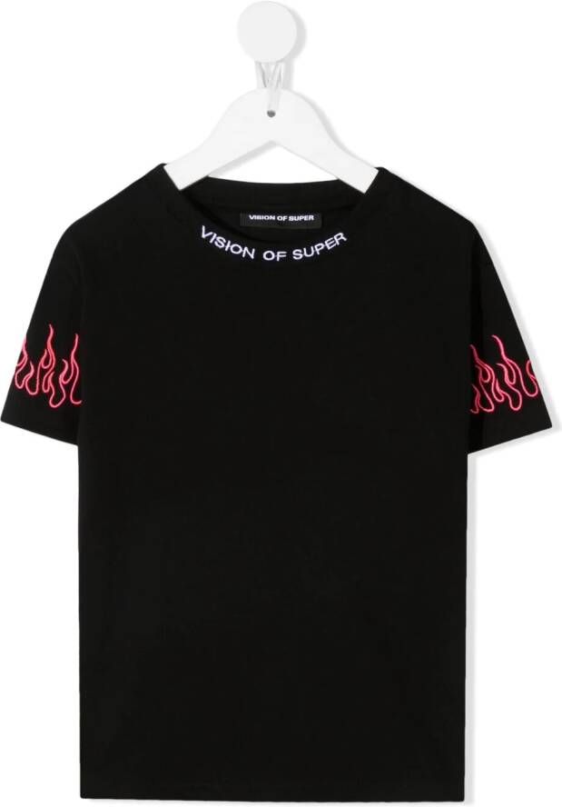 Vision Of Super Kids T-shirt met print Zwart