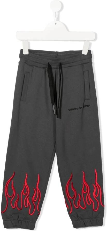 Vision Of Super Kids Trainingsbroek met geborduurd logo Grijs