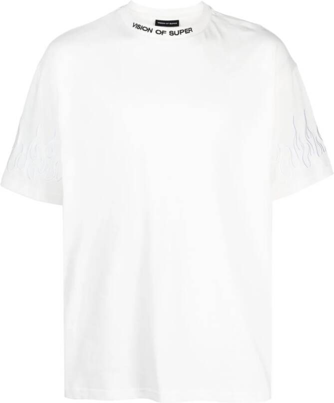 Vision Of Super T-shirt met geborduurd logo Wit