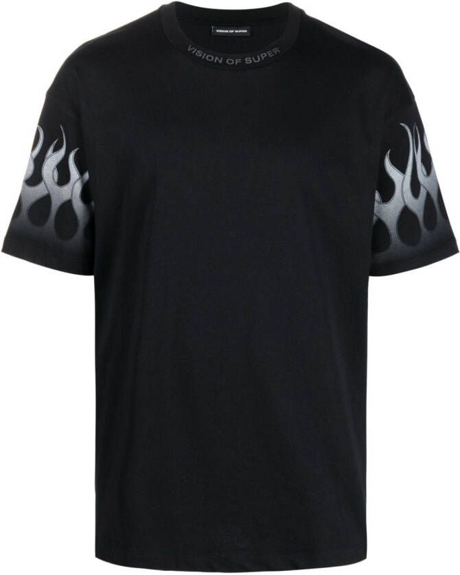 Vision Of Super T-shirt met logoprint Zwart