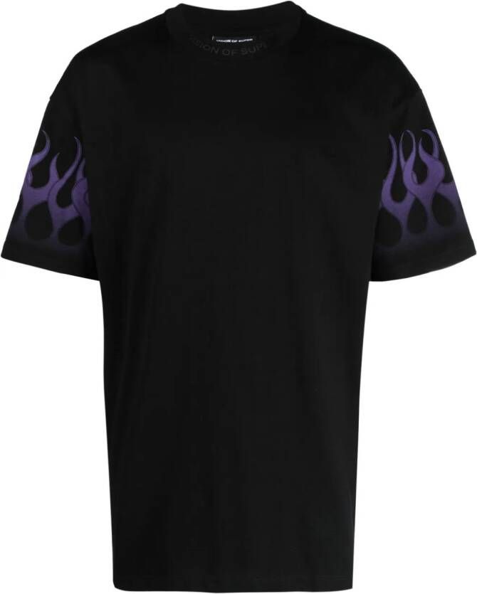 Vision Of Super T-shirt met logoprint Zwart