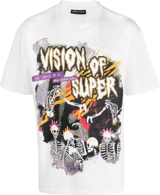 Vision Of Super T-shirt met print OFF WHITE