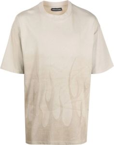 Vision Of Super T-shirt met vlammenprint Grijs