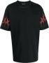 Vision Of Super T-shirt met vlammenprint Zwart - Thumbnail 1