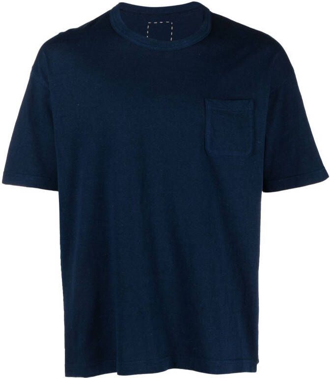 Visvim T-shirt met opgestikte zak Blauw