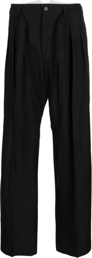 Visvim Straight plooibroek Zwart