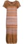 VITELLI Gebreide maxi-jurk Bruin - Thumbnail 1